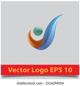 Abstract logo. Minimalistic logo design. Creative logo. Beautiful and simple element