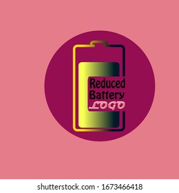 Logo abstracto. Diseño minimalista del logo. Logo creativo. Un elemento bonito y sencillo. Logotipo de la batería reducida