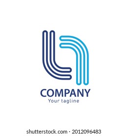 Abstract logo. Minimalistic logo design. Creative logo. Logo can be used for icon, brand, identity, corporate, and business company design vector