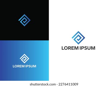 Abstraktes Logo. Minimalistisches Logo-Design. Kreatives Logo. Schönes und einfaches Element.