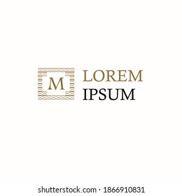 logotipo abstracto. Vector de logotipo mínimo en fondo blanco