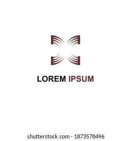 logotipo abstracto. Vector de logotipo mínimo en fondo blanco