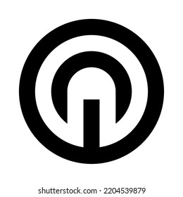 Abstract logo modern digital W and N alphabet font. Future creative font music electronic monograph technology typography. vector illustration