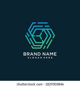 Abstract logo with modern technology concept Premium Vector Part 1