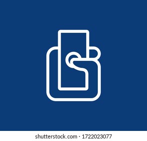 Abstract logo money in hand. Icon vector design template.