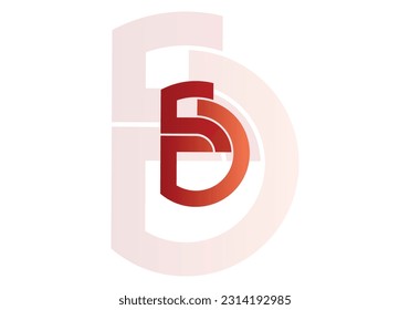 Abstract logo or monogram.. 5D letter logo icon.. use for business, corporate etc..