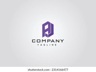 Abstract logo or monogram.. AJ OR JA letter logo icon.. use for business, corporate etc..