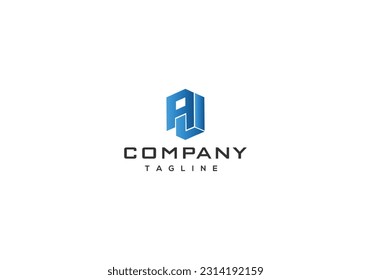 Abstract logo or monogram.. AJ letter logo icon.. use for business, corporate etc..