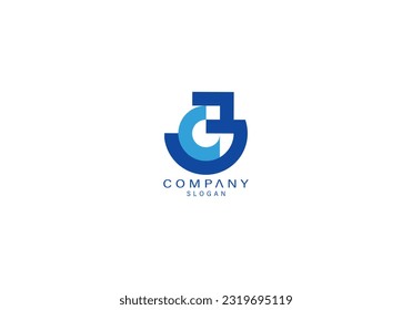 Abstract logo or monogram.. geometric shape logo and LETTER 3C OR C3 icon logo.. use for business, corporate etc.