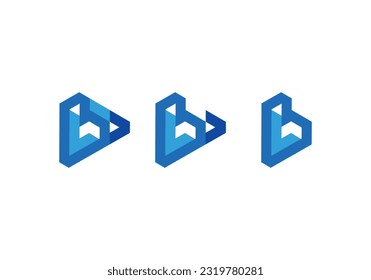 Abstract logo or monogram.. geometric shape logo and LETTER LB OR BL icon logo.. use for business, corporate etc..