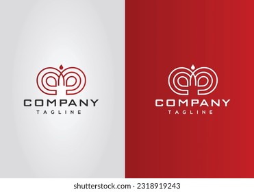 Logo abstracto o monograma. Icono del logotipo de la letra M. uso para empresas, empresas, etc.