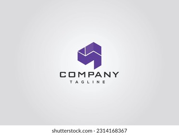 Abstract logo or monogram.. triangle shape logo and icon logo.. use for business, corporate etc..