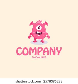 abstract logo with monster theme