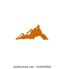 abstract logo of a mountain.  rocky mountain logo