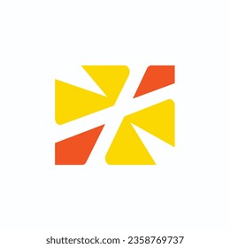 Abstract logo multicolored squares for company design