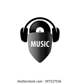 Abstract logo for music and sound. Vector pattern