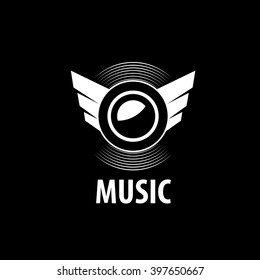 Abstract logo for music and sound. Vector pattern