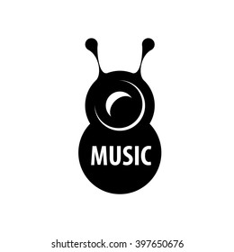 Abstract logo for music and sound. Vector pattern