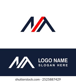 Abstract logo with NA shape.