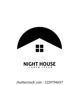Abstract logo of a night house