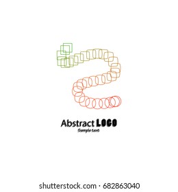 Abstract logo. Abstract object company icon. A creative symbol for business applications. Vector illustration