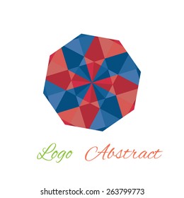 Abstract logo on the background