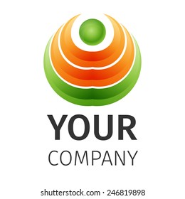 Abstract logo on a white background, excellent vector illustration, EPS 10