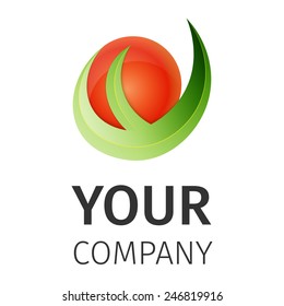 Abstract logo on a white background, excellent vector illustration, EPS 10