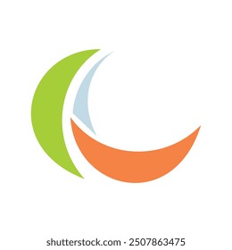 abstract logo on white background