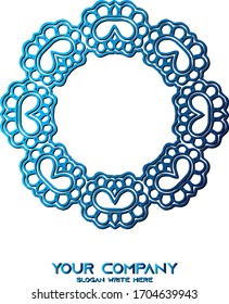 Abstract logo ornament design vector.