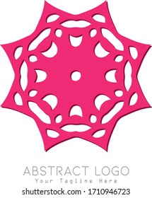 Abstract logo ornament design vector.