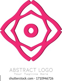 Abstract logo ornament design vector.