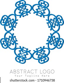 Vector de diseño de adorno del logotipo abstracto.
