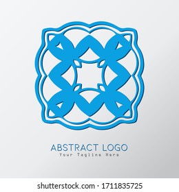 Abstract logo ornament design vector.