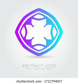 Abstract logo ornament design vector.