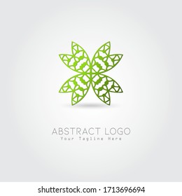 Abstract logo ornament design vector.