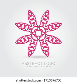 Abstract logo ornament design vector.