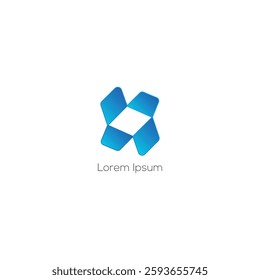 Abstract Logo Out of The Box, Abstract Arrow Logo Vector Illustration