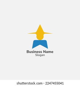 Logo abstracto de personas con forma de cabeza única.