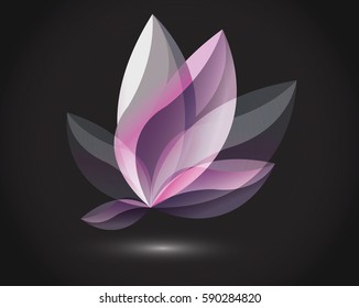 Abstract logo with polygons for business and work