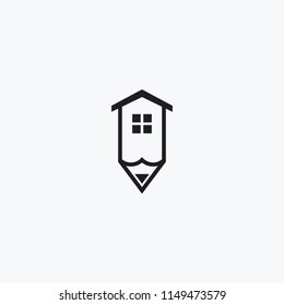 abstract logo of property illustrator