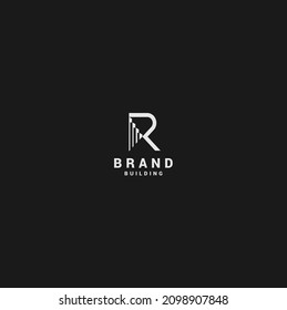 Abstract logo R Building. building logo icon vector template. real estate vector