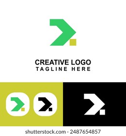 Abstract logo with R shape.