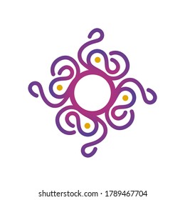 An abstract logo of roots consept