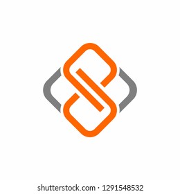 Abstract logo, S logo, PD logo design template vector illustration 
