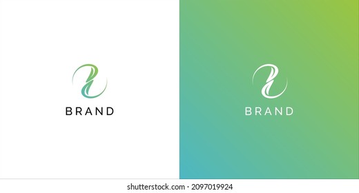 abstract logo s upside down. spin logo. propeller logo