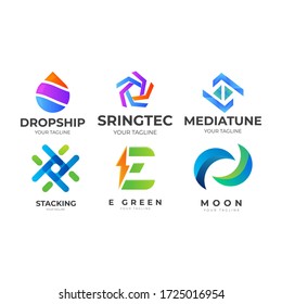 Abstract Logo Set Vector Template