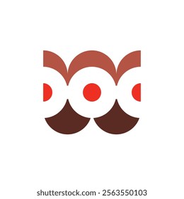 Abstract logo shaped and patterned like a totem