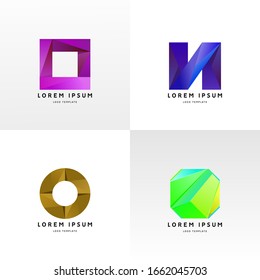 Formas de logotipo abstracto para el diseño de plantillas de negocio, buenas para la promoción de marcas