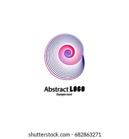 Abstract logo. Abstract shell icon of the company. Creative shell symbol for business use. Vector illustration